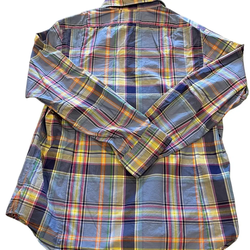 Polo by Ralph Lauren Men's XL Vibrant Blue Plaid Shirt